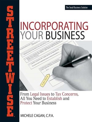 cover image of Streetwise Incorporating Your Business